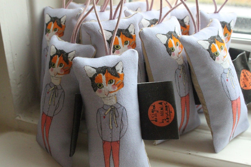SALE: Mini Calico Kate pillow ornament