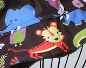 Children's Sun Hat Size 18 months with Zoo Animals Reversible