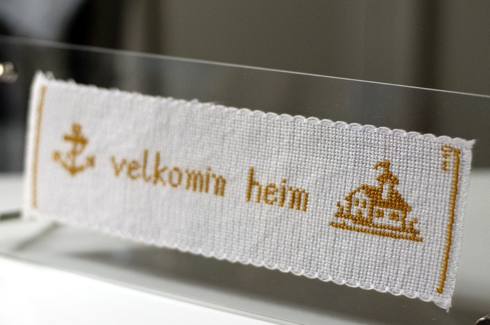 welcome - cross stitch