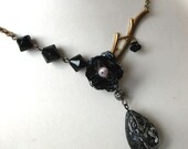 Memoir of the Black Rose Statement Necklace
