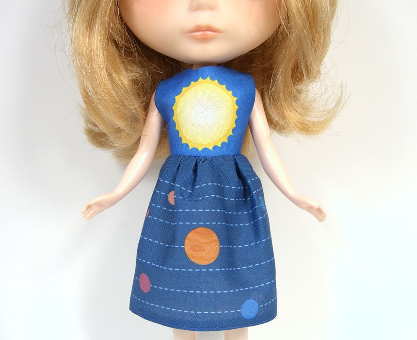 DIY Blythe Solar System Dress
