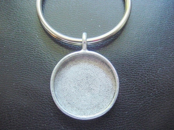Key Ring Jewelry Blank Silver Plated Pewter MADE IN THE USA