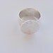 5 Ring Blanks 16mm Circle Silver Plated Adjustable Flat Top (No. ND 136) MADE IN THE USA