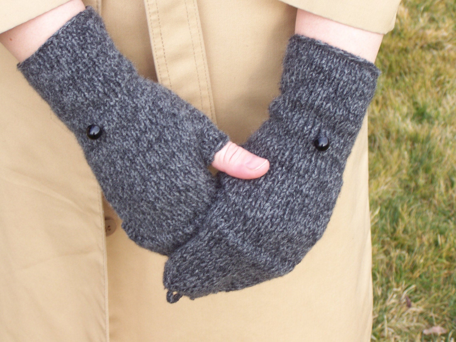 Fingerless Flap Glove Knitting PDF PATTERN by PepperberryKnits