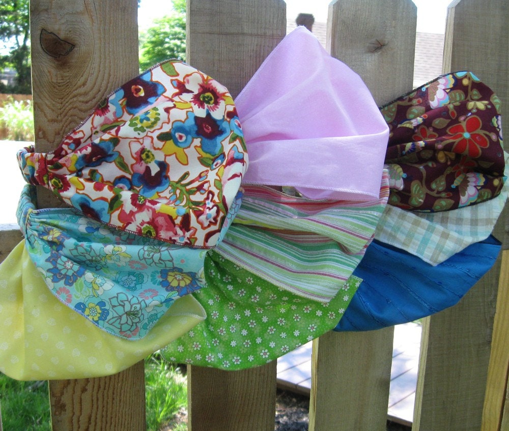 Girls Fabric Headband: Cobalt blue with sequins