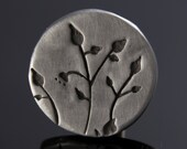 Modern Buds pewter knob