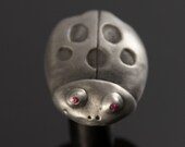 June the Ladybug Pewter Knob