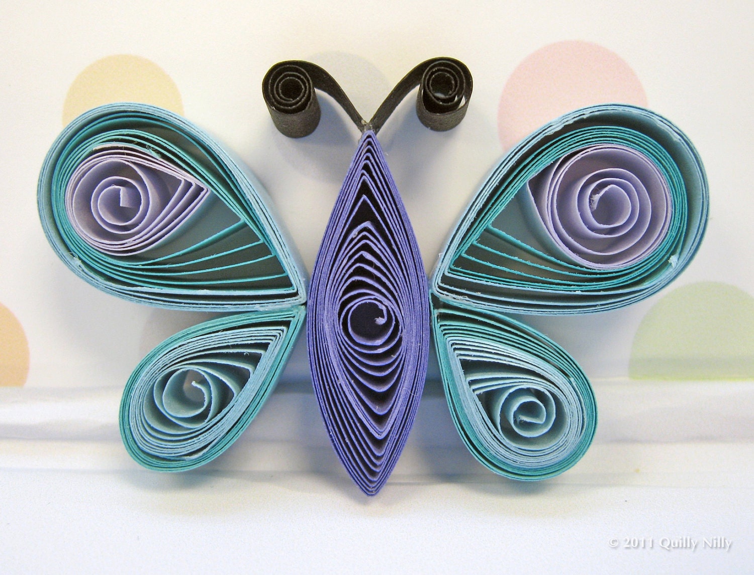 Paper Quilled Butterfly Magnets, Set of 2