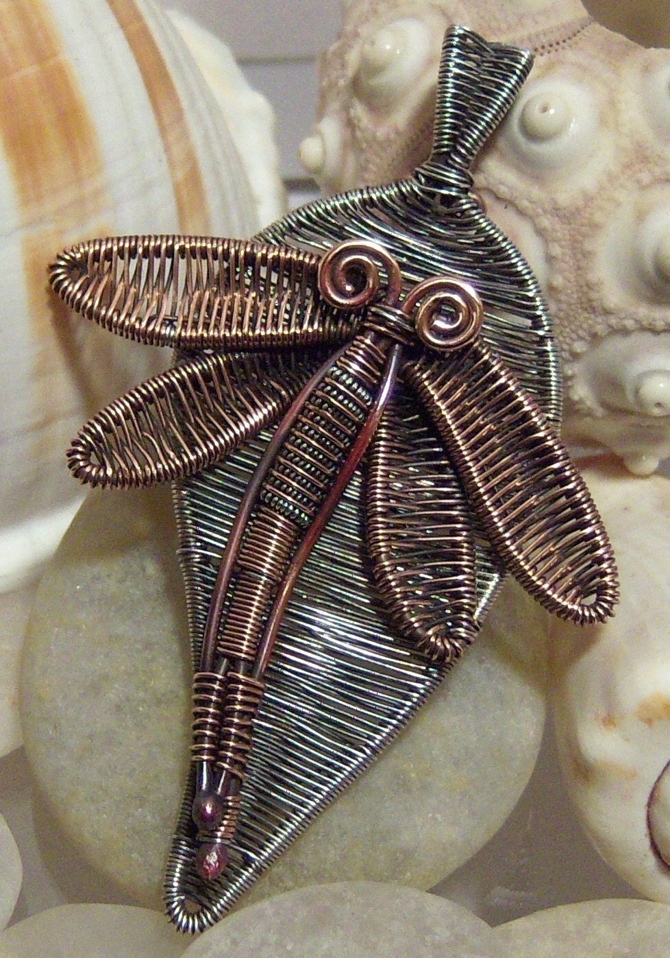 50% off Tutorial Sale-Tutorial for Dragonfly Pendant.