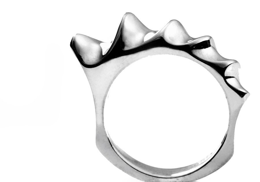 velocity- sterling silver ring