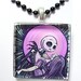 Jack and Sally Glass Pendant Necklace BUY 2 GET 1 FREE Made By Laughing Vixen Lounge