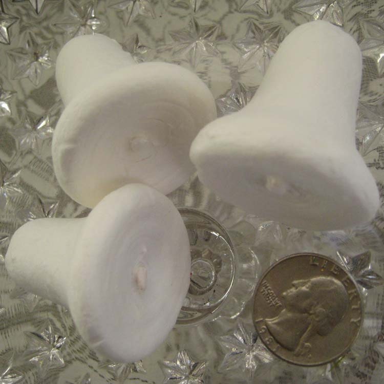 Spun Cotton Bells Made In Germany 3 Traditional Christmas Bells