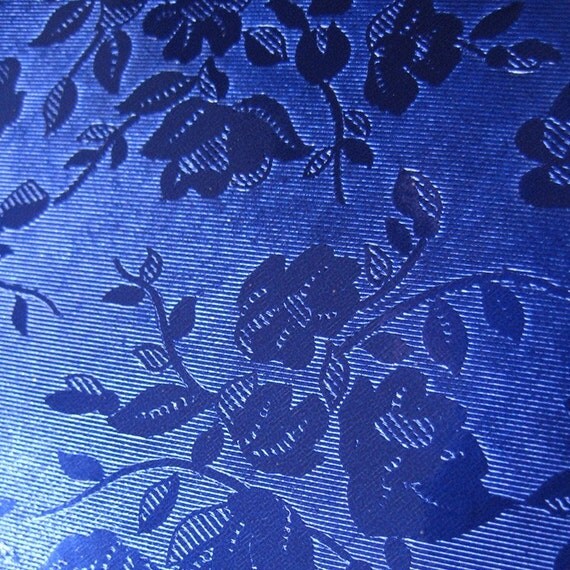 Cobalt Blue Embossed Metallic Paper For by 32NorthSupplies on Etsy