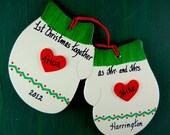 Personalized mitten ornament