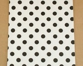 Black Polka Dot bigger Bitty Bags - set of 20 - food safe - favors, treats, packaging