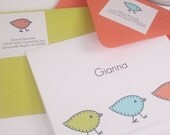 Little CHICKS - Printable and EDITABLE Note Cards, Address Labels, Gift Tags - pdf templates - YOU can CHANGE the TEXT