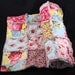 Shabby Chic Savon bouquet Rag Quilt Ready to Ship On Sale Through Sunday