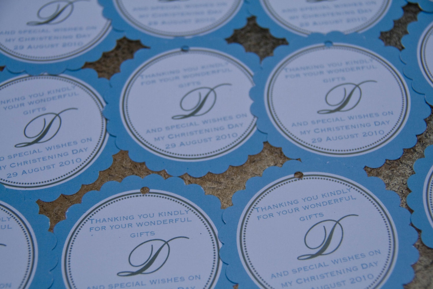 Baby Shower Party Favor Tags Baptism Communion Favor Tags set of 12 by Belleza e Luce Il_170x135