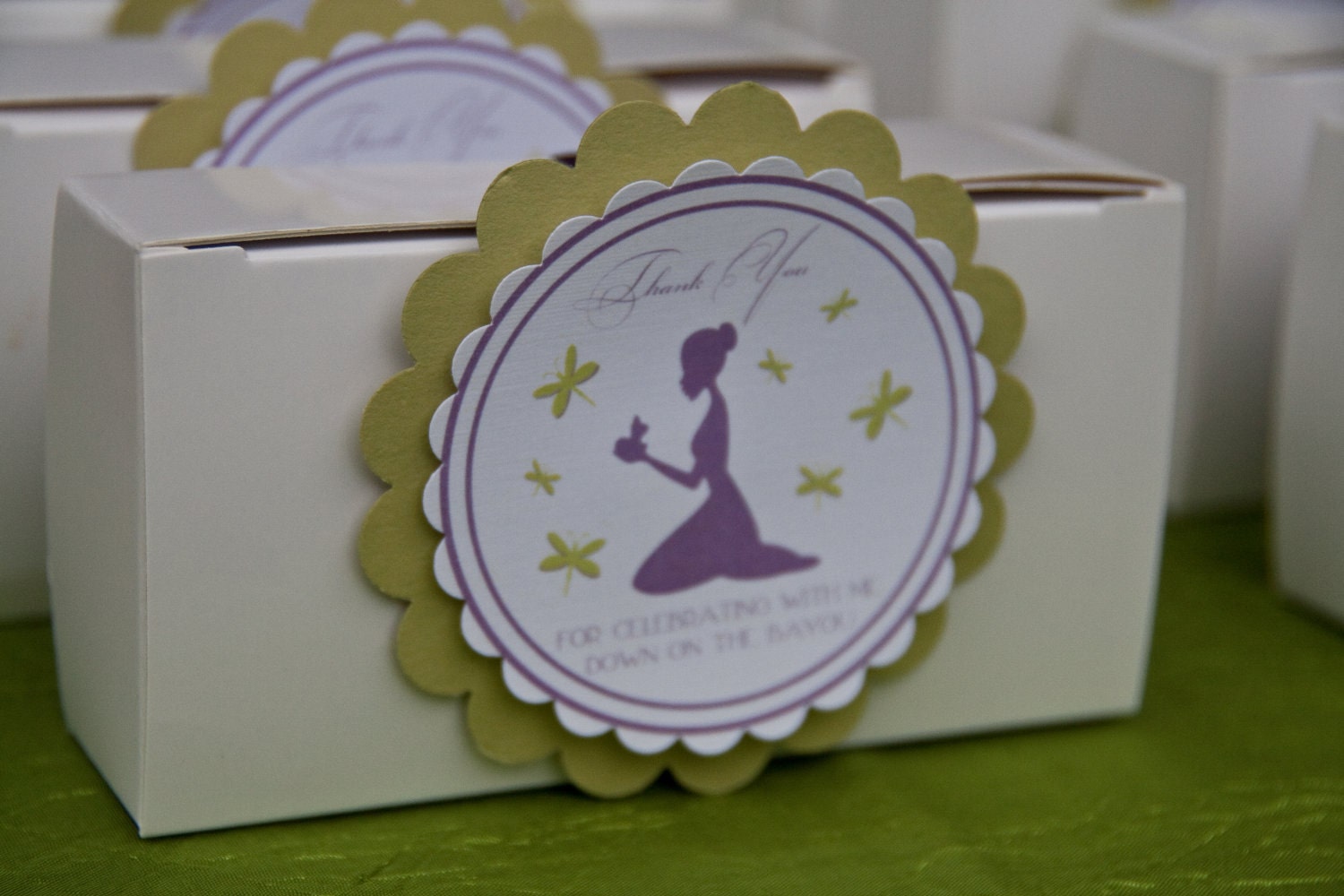 Frog Princess Birthday Party Favor Stickers: Elegant Bayou Layered Party Favor Stickers set of 12 by Belleza e Luce Il_170x135