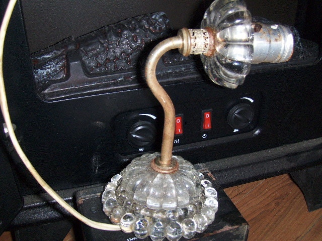 Vintage Clear Glass Wall Light Lamp Richard Singer and Sons