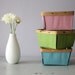 hand painted. vintage. rustic. berry baskets.