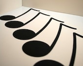 Quaver Music Notes Die cuts Handmade Embellishments for Scrapbooking, Cardmaking or Framing
