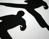 Kickboxer Die cuts Handmade Embellishments for Scrapbooks, Cardmaking or Framing