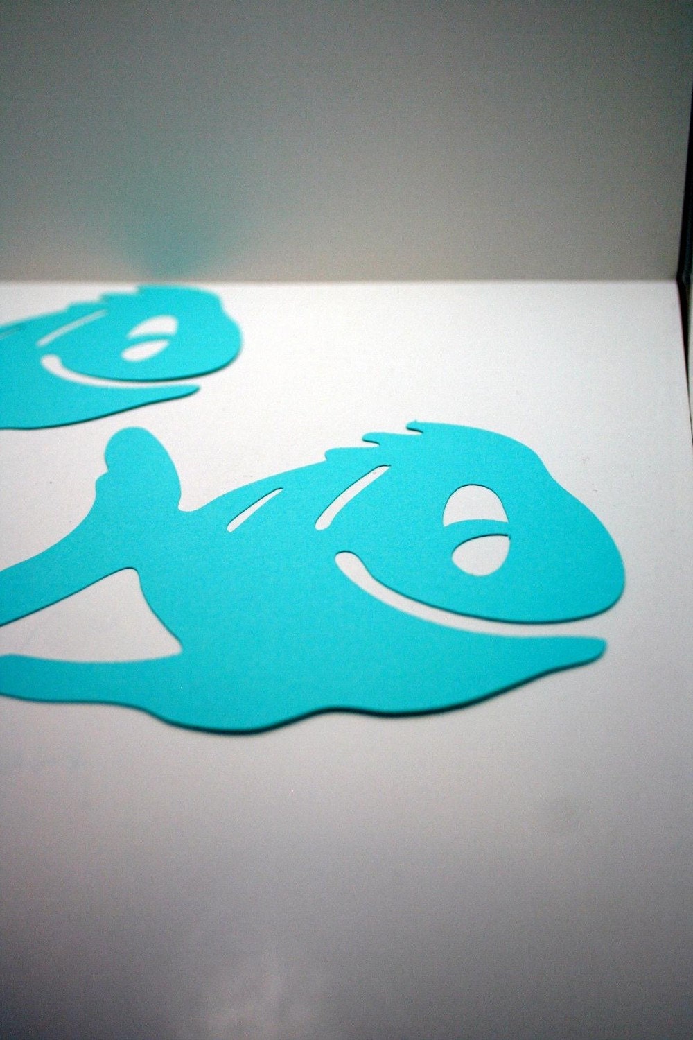 Funny Fish Die cuts Handmade Embellishments for Scrapbooks, Cardmaking or Framing