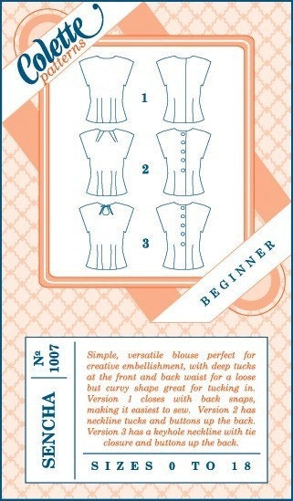 Colette Sewing Patterns, Sencha Blouse