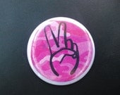 Pocket Mirror - Hand peace sign
