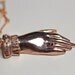 the medium. lily dale spiritualism necklace. rose gold vermeil.