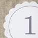 15 Wedding Table Numbers - Scalloped Circle Table Numbers