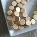 Whitewood beads - white wood beads flat coin disc - 10 mm 22 pcs - ph210