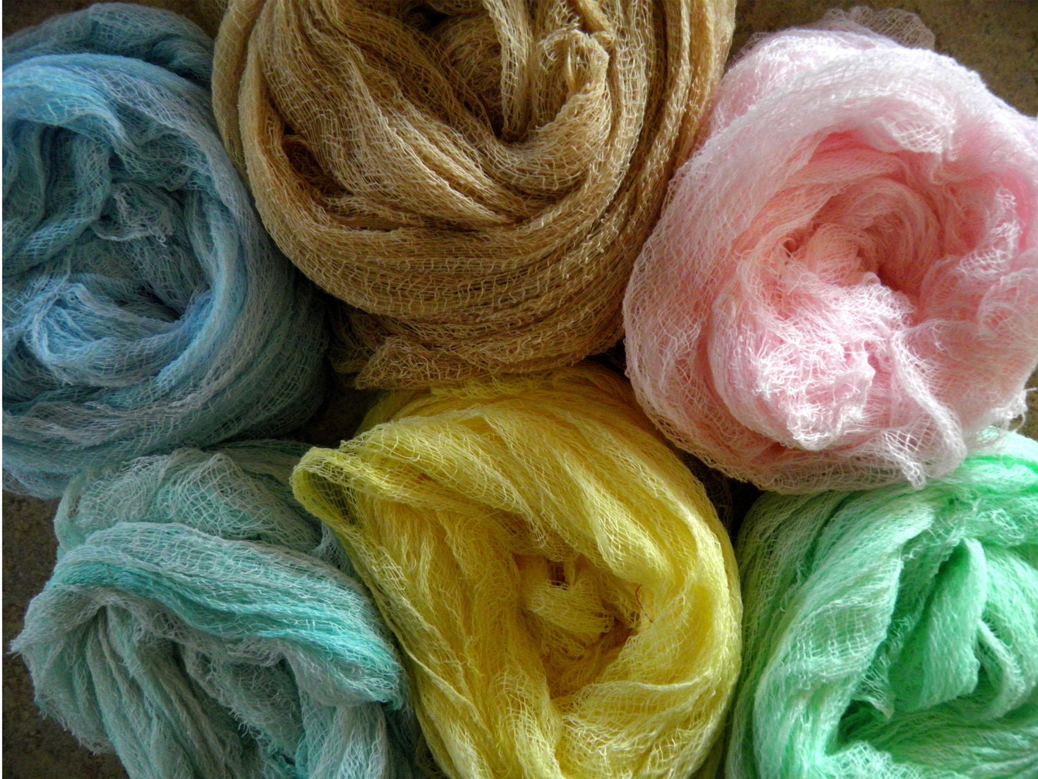 Hand Dyed Cheese Cloth