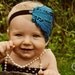 Baby Headbands..baby girls headbands..Newborn..Baby Feather Headbands..Curled Feather..Aqua..Newborn Photo Prop