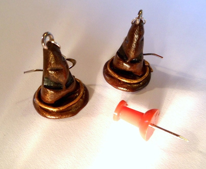 3D Sorting Hat earrings, Harry Potter inspired