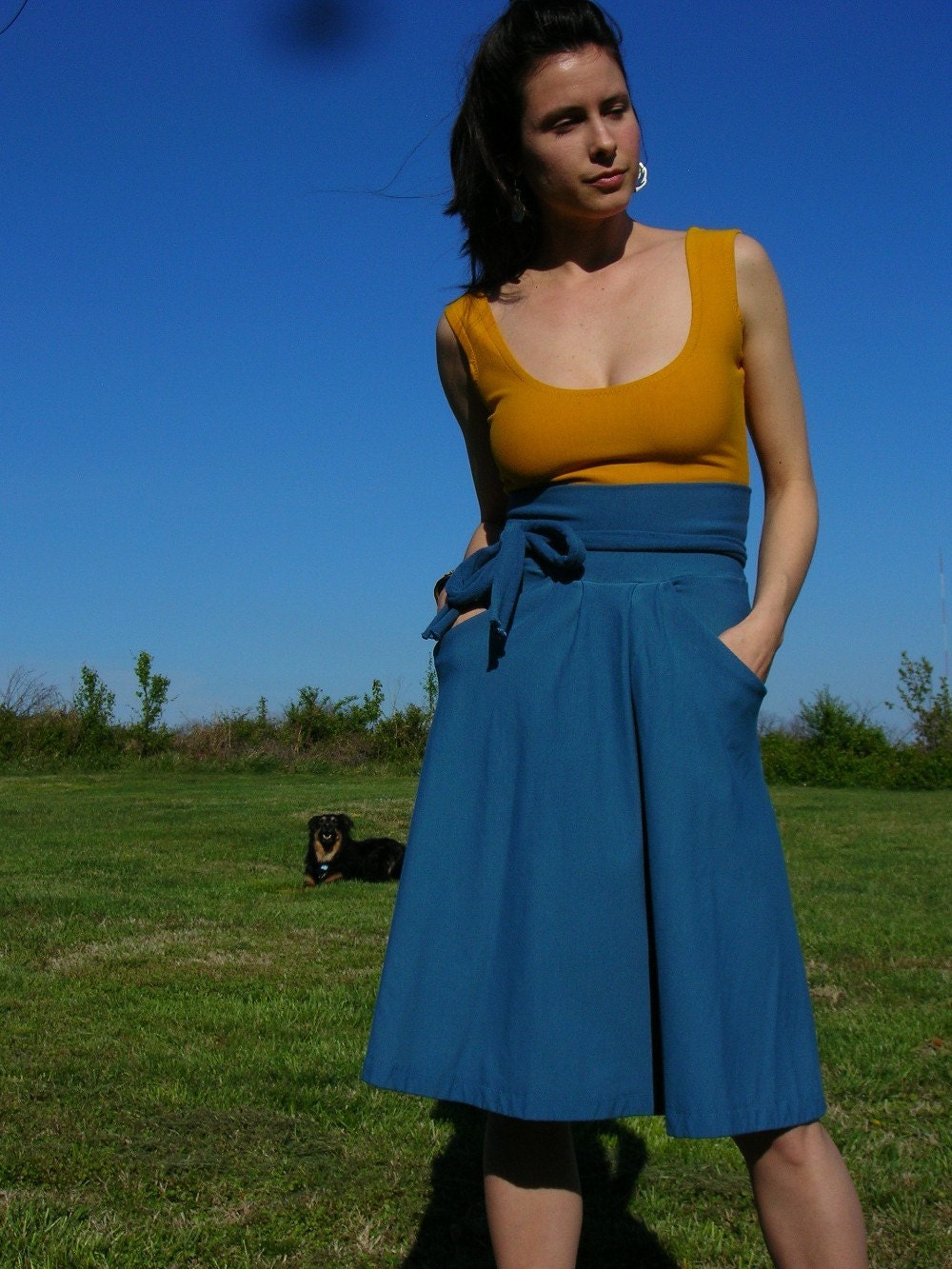 Pretty Birdie's High Waisted Soy Swing Skirt