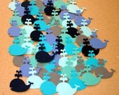 54 little cardstock whales