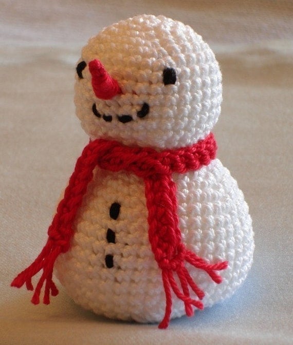 Snowman Crochet Pattern PDF by katrinchen on Etsy