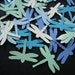 35 little cardstock dragonfly punch outs