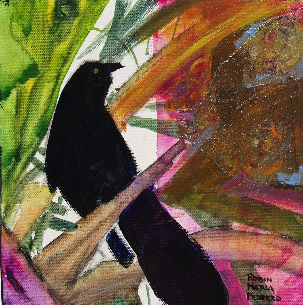 The SPY 20 x 20 Print Black Bird and Hidden Moth