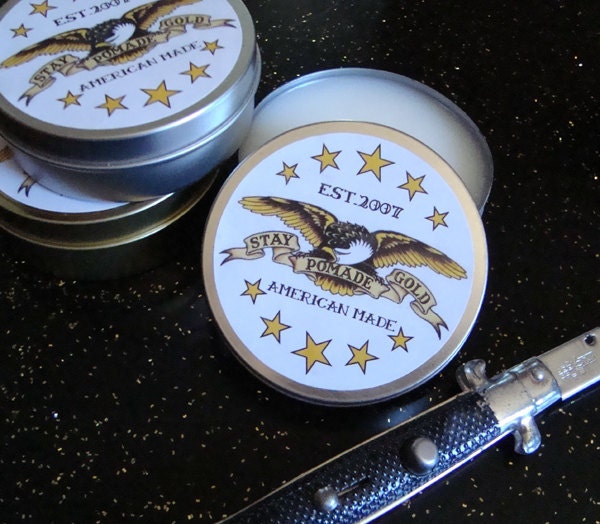 Stay Gold Pomade . Retro Greaser Hair Product
