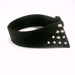 Silver Studded Black Detachable Collar