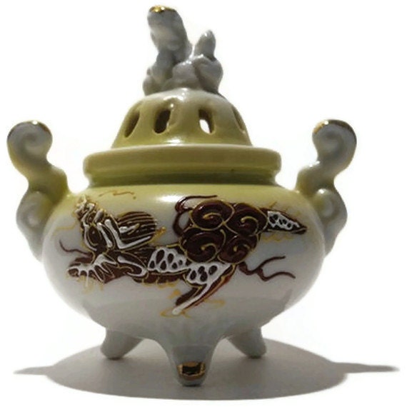 Yellow Dragon Incense Burner