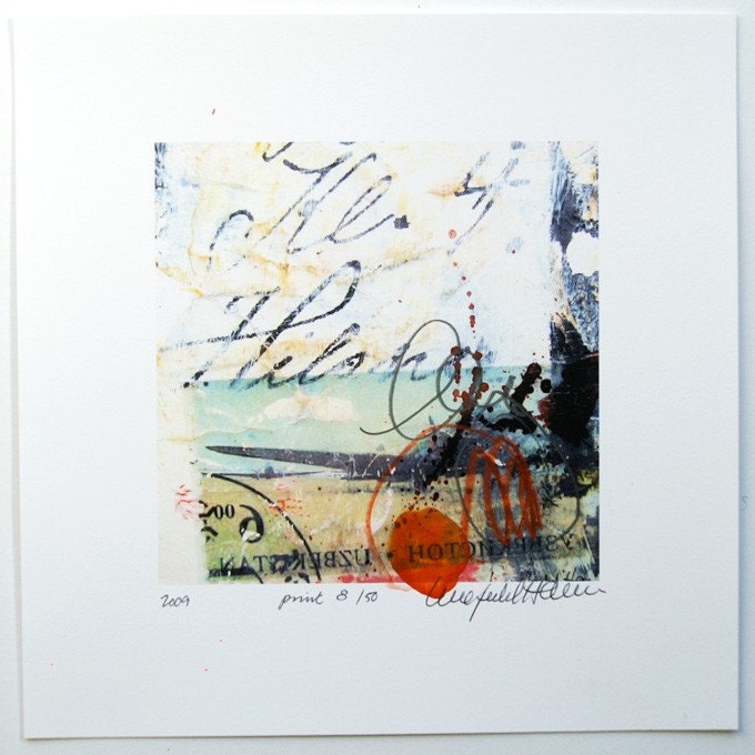 Print  "Old handwriting and stamp"