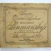Antique 1879 Student's School Class Penmanship Book with Completed Lessons