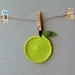 Green Apple Coasters Eco friendly set of 4