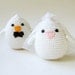Wedding Cake topper Plush  Bride and Groom Birds valentine love