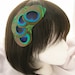Peacock feather fascinator  (Wholesale 3 Pieces) Hera Design  fan style headdress - CHOOSE headband, hair clip, or  comb