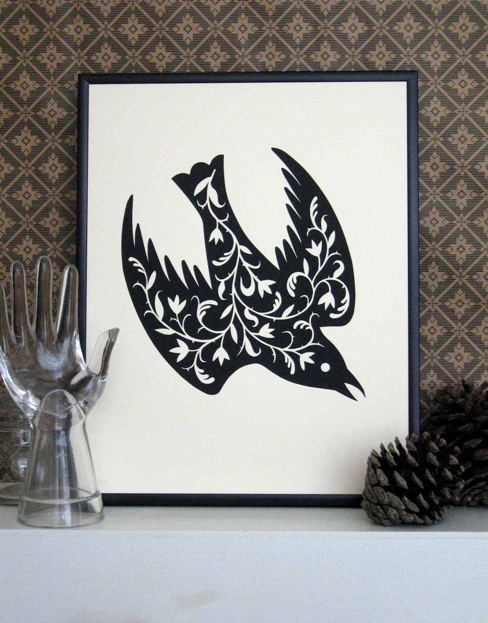 The Fancy Bird Print (black)